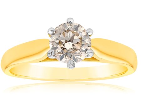 18ct Yellow Gold 1 Carat Australian Diamond Solitaire Online