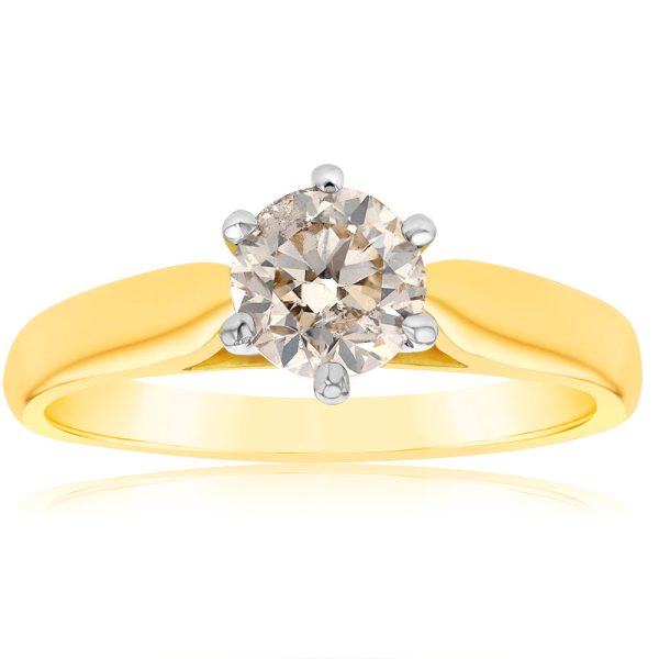 18ct Yellow Gold 1 Carat Australian Diamond Solitaire Online