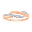 9ct Rose Gold Diamond Ring with 8 Brilliant Diamonds Discount