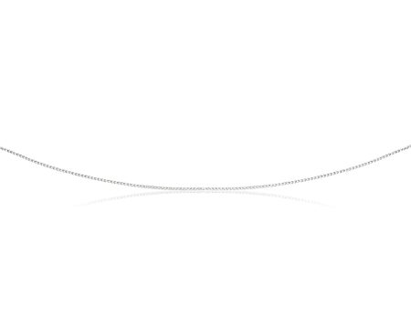 Sterling Silver Rhodium Plated 45cm 20 Gauge Double Curb Chain For Cheap