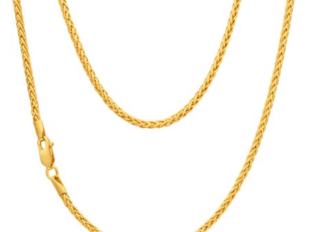 9ct Yellow Gold Wheat 45cm Chain 50 Gauge Online Hot Sale