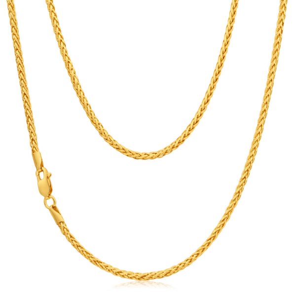 9ct Yellow Gold Wheat 45cm Chain 50 Gauge Online Hot Sale