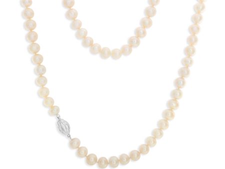 White Freshwater Strand 60cm Pearl Necklace Sale