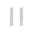 Memoire 18ct White Gold 1 4 Carat Diamond Huggies 12x12mm Sale