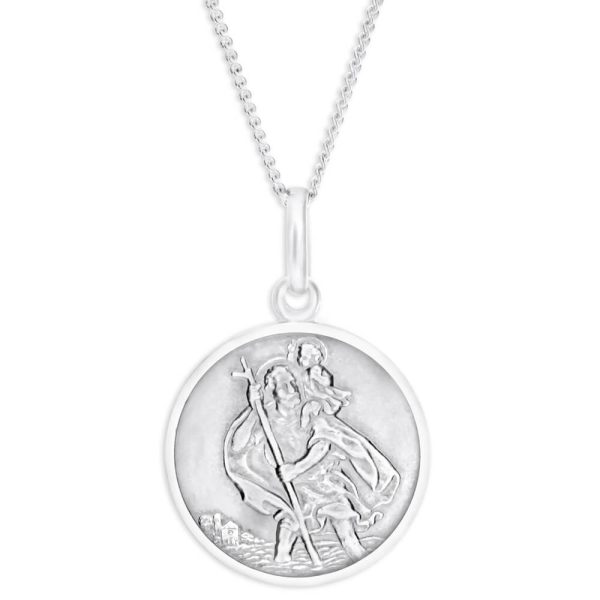 Sterling Silver St Christopher Pendant For Cheap