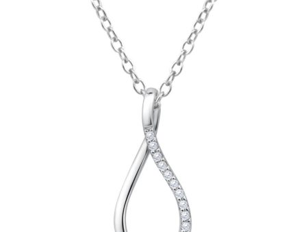 9ct Magnificent White Gold Diamond Pendant For Discount