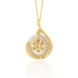 9ct 13-15mm White South Sea Pearl and Diamond Pendant on 45cm Chain on Sale