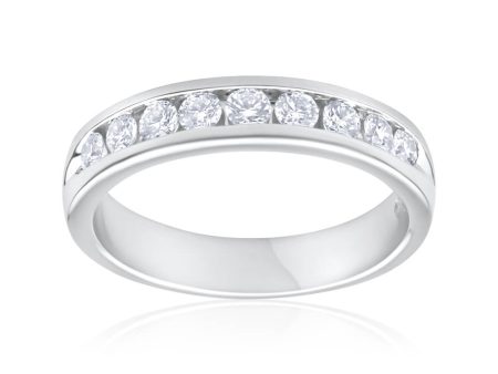 1 2 Carat Flawless Cut 18ct White Gold Diamond Ring Cheap