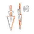 9ct Rose Gold Drop Earrings With 0.2 Carats Of Diamonds Hot on Sale