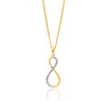 9ct Yellow Gold Zirconia Infinity Pendant Supply