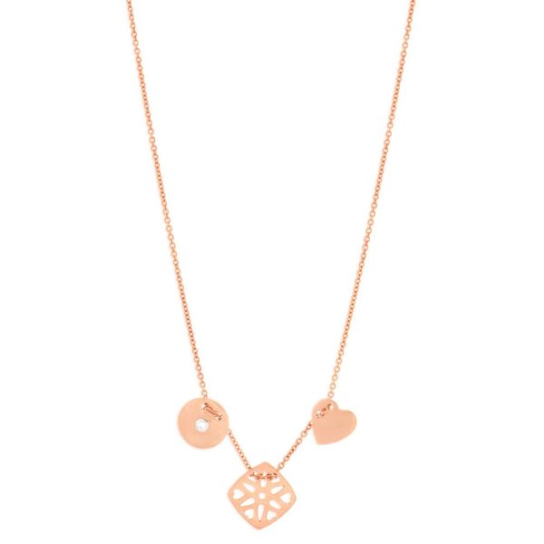 9ct Rose Gold Diamond Pendant Discount