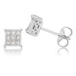 14ct White Gold 1 4 Carat Diamond Stud Earrings Sale