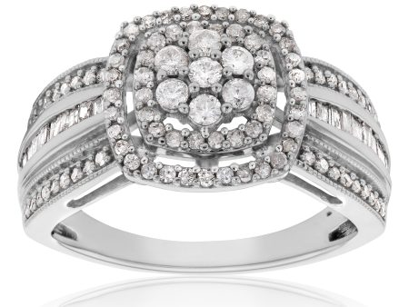 10ct White Gold 3 4 Carat Diamond Ring Sale