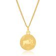 9ct Yellow Gold Zodiac Taurus Pendant For Cheap