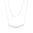 14ct White Gold 1 2 Carat Diamond 45cm Chain With 20 Diamonds For Cheap