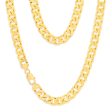 9ct Yellow Solid Gold 350 Gauge 55cm Curb Chain Discount