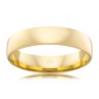 9ct Yellow Gold 5mm Classic Barrel Ezi Fit Ring. Size S Online Hot Sale