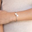 Sterling Silver 8-10mm Freshwater Pearl Bangle Online Hot Sale