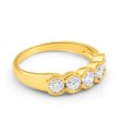 18ct Yellow Gold Ring With 1 Carat Of Bezel Set Diamonds Online Hot Sale