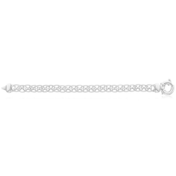 Sterling Silver Roller Boltring Bracelet 19cm Hot on Sale