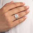 18ct White Gold 1.80 Carat Diamond Ring with 1.00 Carat Certified Princess Centre Sale