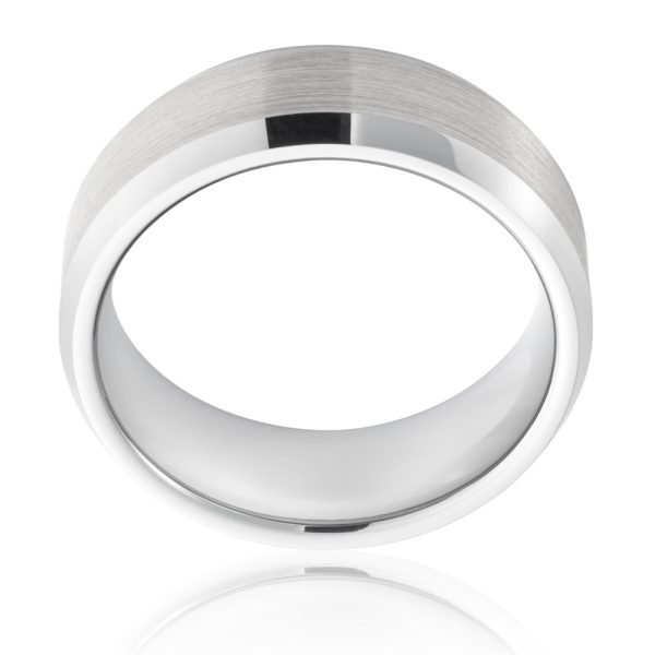 Tungsten Grey Centre Gents Ring on Sale