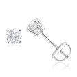 18ct White Gold Stud Earrings With 0.75 Carats Of Diamonds Hot on Sale