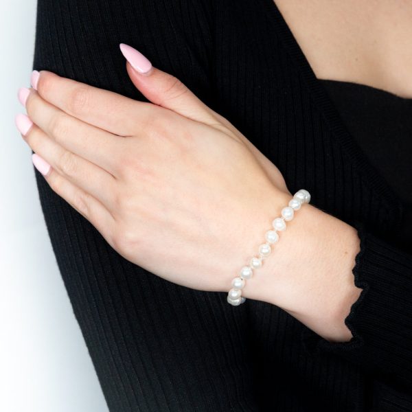 White 6-7mm Freshwater Pearl Bracelet Fashion