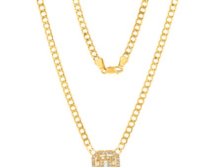 14ct Yellow Gold 1 2 Carat Diamond On 40cm Chain Supply