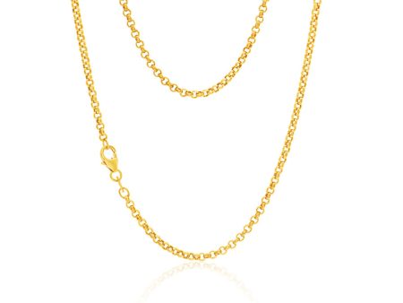 9ct Exquisite Yellow Gold Silver Filled Belcher Chain Online