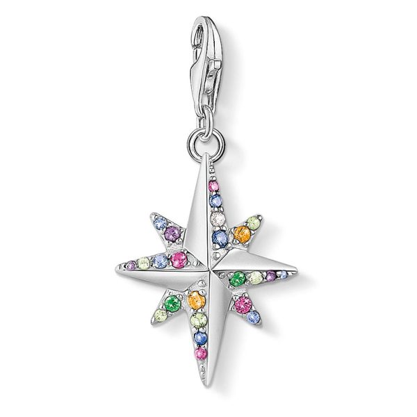 Sterling Silver Thomas Sabo Charm Club Colourful Star Hot on Sale