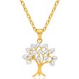 9ct Yellow Gold & White Gold Tree of Life Pendant Online