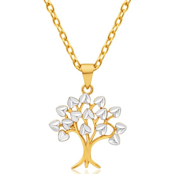 9ct Yellow Gold & White Gold Tree of Life Pendant Online