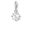 Sterling Silver Thomas Sabo Charm Club April Rock Crystal on Sale