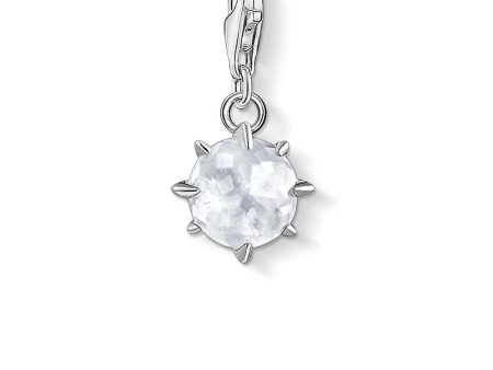 Sterling Silver Thomas Sabo Charm Club April Rock Crystal on Sale