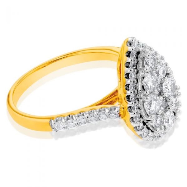 9ct Yellow Gold 2 Carat Luminesce Laboratory Grown Diamond Ring Sale