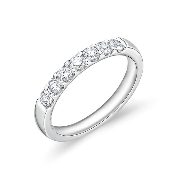 Memoire 18ct White Gold 1 2 Carat Diamond Odessa Eternity Ring Online now