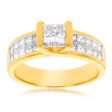 18ct Yellow Gold  Princess Celia  Ring With 2 Carats Of Diamonds For Discount