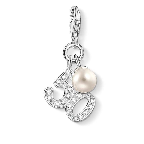 Sterling Silver Thomas Sabo Charm Club 50 Zirconia Sale