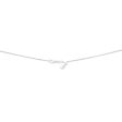 Sterling Silver Wheat Adjustable Heart Drop Chain 55cm Discount