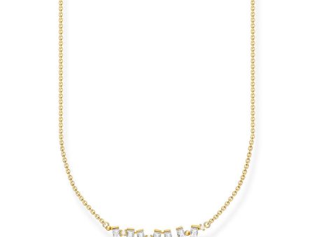 Thomas Sabo Gold Plated Sterling Silver Dancing Cubic Zirconia 38-42 cm Chain Online now