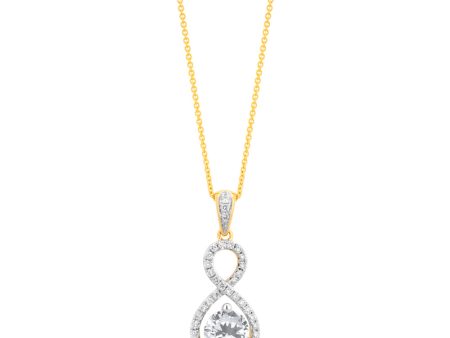 18ct Yellow Gold 1.2 Carat Diamond Pendant on 18ct 45cm Chain Online Hot Sale