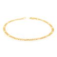 9ct Yellow Solid Gold 80 Gauge 19cm Bracelet For Sale