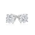 18ct White Gold Stud Earrings With 0.75 Carats Of Diamonds Hot on Sale