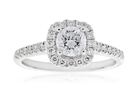 18ct White Gold 3 4 Carat Solitaire with ½ Carat GI SI Certified Centre Diamond Cheap