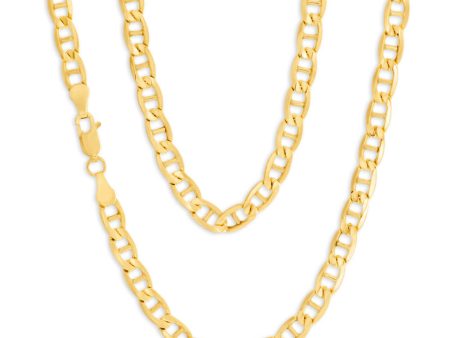 9ct Charming Yellow Gold Silver Filled Anchor Chain on Sale