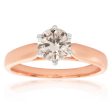 18ct Rose Gold 1.00 Carat Australian Diamond Solitaire Hot on Sale