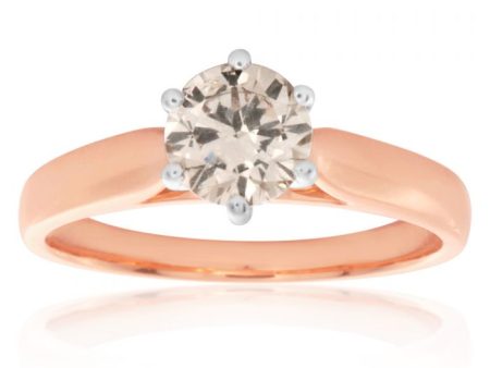 18ct Rose Gold 1.00 Carat Australian Diamond Solitaire Hot on Sale