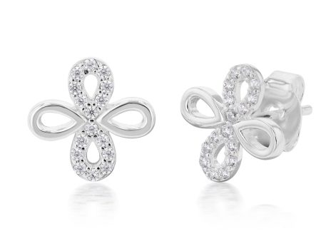 Sterling Silver Zirconia Fancy Studs Sale