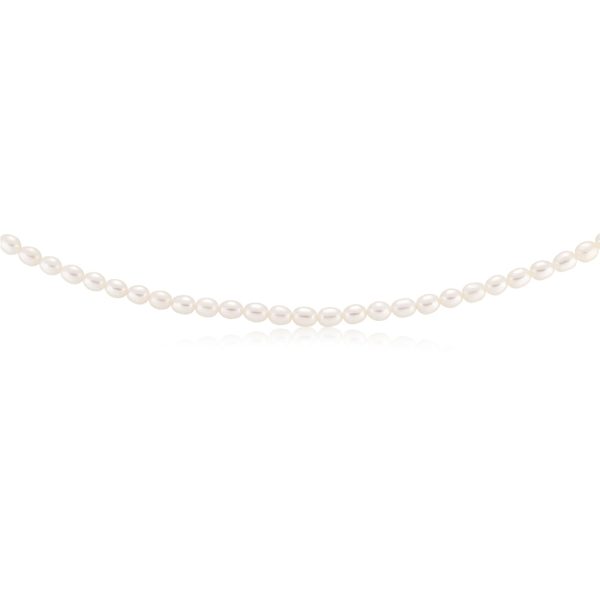 White 6-7mm Freshwater Pearl 45cm Necklace with Sterling Silver Clasp Online